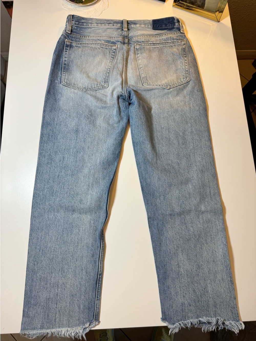 Etica Light Blue Straight-Leg Jeans Size 27 - Picture 3 of 12